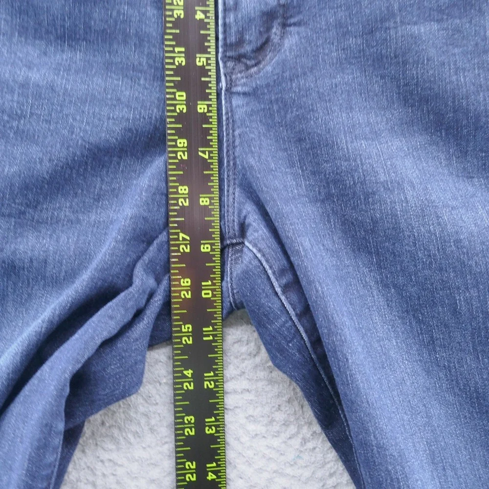 Nicole Miller New York Tribeca Mid Rise Skinny Jeans Dark Wash Blue Size 8